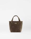 MZ Mini Metro Tote Deluxe, Pecan Brown Velvet