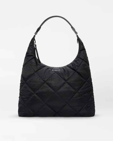 MZW Madison Shoulder, Black-MZ Wallace