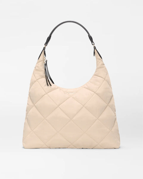MZW Madison Shoulder, Buff/ Black-MZ Wallace