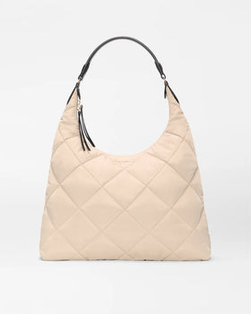 MZW Madison Shoulder, Buff/ Black-MZ Wallace
