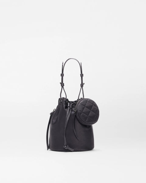MZW Waverly Bucket Bag, Black-MZ Wallace