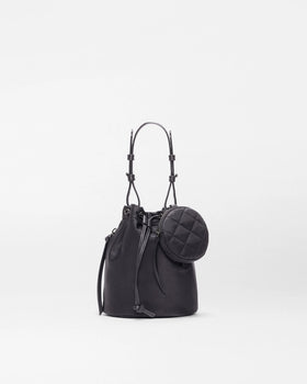 MZW Waverly Bucket Bag, Black-MZ Wallace