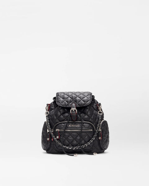 MZW Mini Crosby Backpack, Black-MZ Wallace