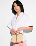 Crochet Mini Crochet Astor Top Handle, Camel-MZ Wallace