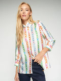Chains Print Blouse, Multi-Vilagallo