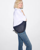 MZW Metro Smile Bag, Navy-MZ Wallace