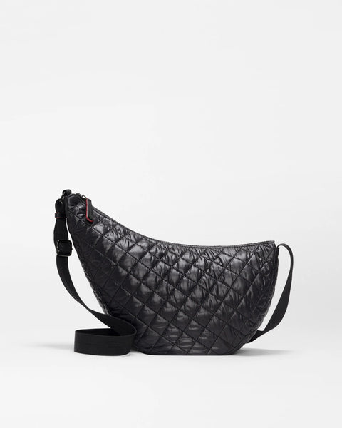 MZW Metro Smile Bag, Black-MZ Wallace