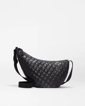MZW Metro Smile Bag, Black-MZ Wallace