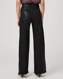 Paige Anessa 31" Wide Leg Jean, Black Fog Luxe Coating-PAIGE