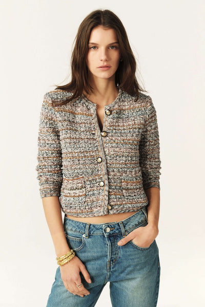 ba&sh Guspa Cardigan, Beige-ba&sh