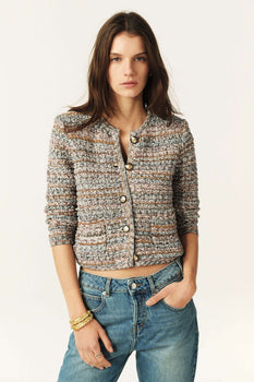 ba&sh Guspa Cardigan, Beige-ba&sh