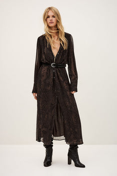 ba&sh Sahara Dress, Brown-ba&sh