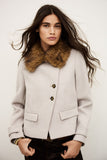 ba&sh Terry Coat, Off White-ba&sh
