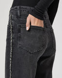 Paige Mason Glitz Ankle, Black Embellished-PAIGE