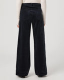 Paige Anessa 31" Wide Leg Pant, Navy Corduroy-PAIGE