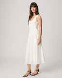 Sebastian Dress, White-PAIGE
