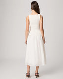 Sebastian Dress, White-PAIGE