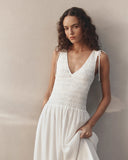 Sebastian Dress, White-PAIGE