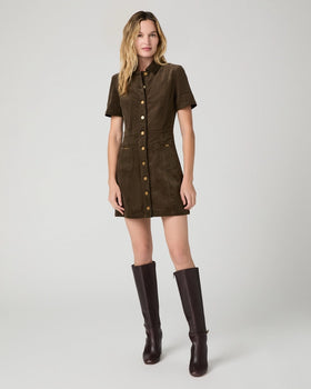 Clementine Dress With Seams, Fern-PAIGE