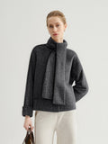 Meilleur Moment Scarf Jacket, Gray-Meilleur Moment