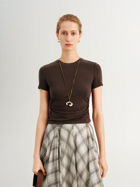 Sculpted Waist Slim-Fit Tee-Meilleur Moment