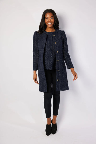 STS Tweed Coat, Navy-Sail to Sable