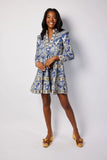 Long Sleeve Tunic Dress, Birds of Paradise-Sail to Sable