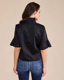 S'EDGE Meredith Top, Black-S'EDGE