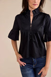 S'EDGE Meredith Top, Black-S'EDGE