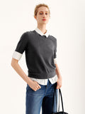 Short Sleeve Layered-Look Top-Meilleur Moment