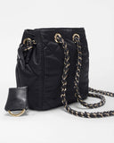 MZ Mini Frankie Bucket Bag, Black