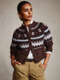 The Cropped Chalet Cardigan, Espresso Multi-Favorite Daughter