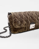 Crosby Lock Baguette, Pecan Brown Velvet