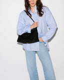 MZ Wallace Crosby Lock Shoulder, Black Velvet Finish