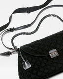 MZ Wallace Crosby Lock Shoulder, Black Velvet Finish