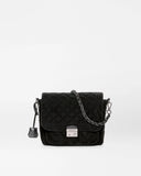 MZ Medium Crosby Lock Crossbody II, Black Velvet Finish