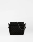 MZ Medium Crosby Lock Crossbody II, Black Velvet Finish
