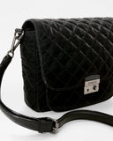 MZ Medium Crosby Lock Crossbody II, Black Velvet Finish