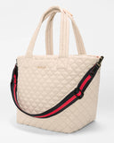 MZW Stripe Webbing Strap, Black/Red-MZ Wallace