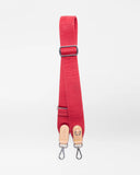 MZW Stripe Webbing Strap, Red/Apple-MZ Wallace