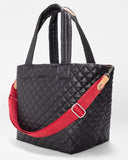 MZW Stripe Webbing Strap, Red/Apple-MZ Wallace