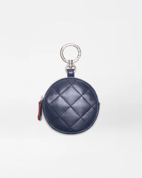 MZW Leather Round Charm Pouch, Dawn-MZ Wallace