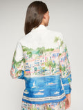 Linen Shirt, Puerto Banus Lino Print-Vilagallo