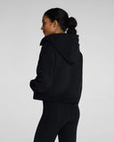 Spanx® Boostup Cotton Fleece Full Zip Hoodie, Very Black