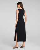 SPANX French Rib Maxi Tank Dress, Black-Spanx