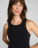 SPANX French Rib Maxi Tank Dress, Black-Spanx