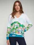 V-Neck Sweater, Puerto Banus-Vilagallo