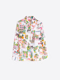 Silk Blouse, California Seda Print-Vilagallo
