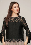 AD Boho Lace top, Blk-Adroit Atelier