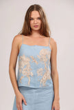 Top, Africa Light Blue-Las Surenas